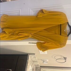 Gianni Bini Mustard Yellow Midi Dress